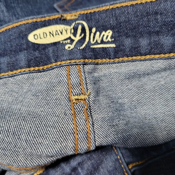 Old Navy The Diva Jeans Womens Size 14 Straight Low Rise Medium Wash Denim Pants - Picture 4 of 5